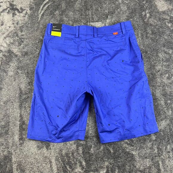 Nike Dri-Fit Standard Fit Blue Polka Dot Golf Shorts 9" Inseam Men's 32 NWT - Picture 7 of 9